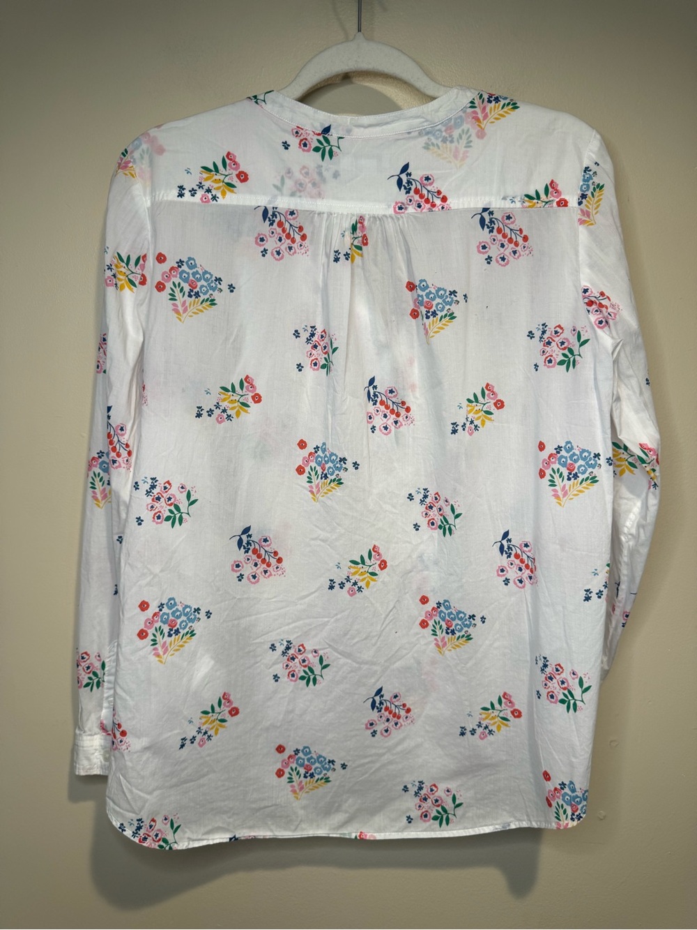 Boden Floral Henley Tunic Blouse size 6 cotton - Picture 3 of 10